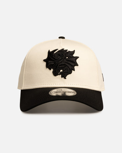 New Era St. George Illawarra Dragons 'Chrome Black' 9FORTY A-Frame Snapback White/Black
