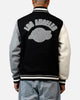 Pro Standard Los Angeles Lakers Reverse French Terry Wool Varsity Jacket Black/Grey