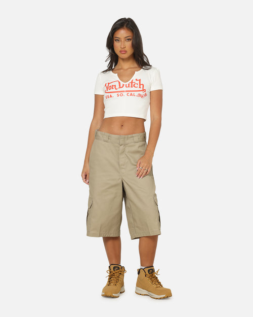 Von Dutch Women's Cropped T-Shirt White