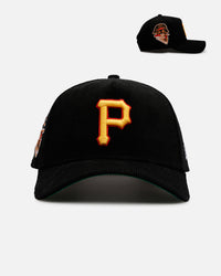 New Era Pittsburgh Pirates 'Black Cord' 9FORTY A-Frame Corduroy Snapback Black