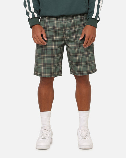 Carre Avenue Jorts Green Plaid