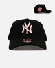 New Era New York Yankees 'Black And Pink' 9FORTY A-Frame Snapback Black/Pink