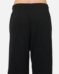 Nike Women's Sportswear Phoenix Fleece High-Waisted Wide-Leg Logo Pants Black/Summit White