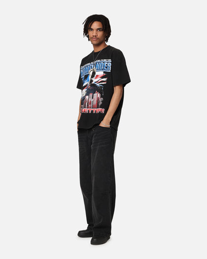 73Studio X The Boys Homelander Vintage T-Shirt Black Acidwash