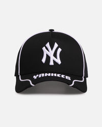 New Era New York Yankees 'Piping' 9FORTY A-Frame Snapback Black/White
