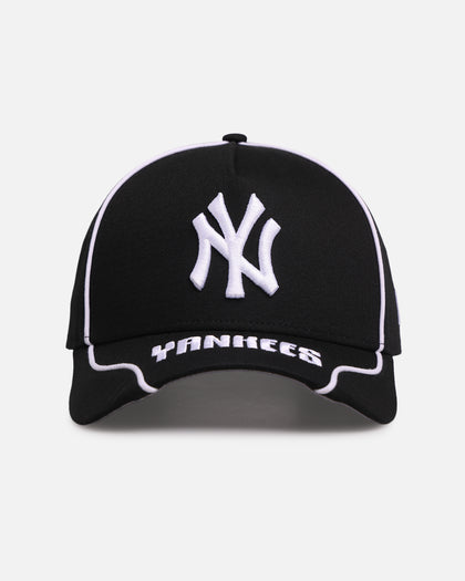 New Era New York Yankees 'Piping' 9FORTY A-Frame Snapback Black/White