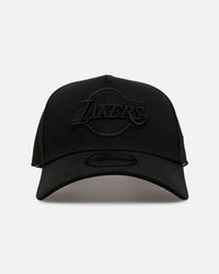 New Era Los Angeles Lakers 'Easy Black' 9FORTY A-Frame Snapback Black/Black