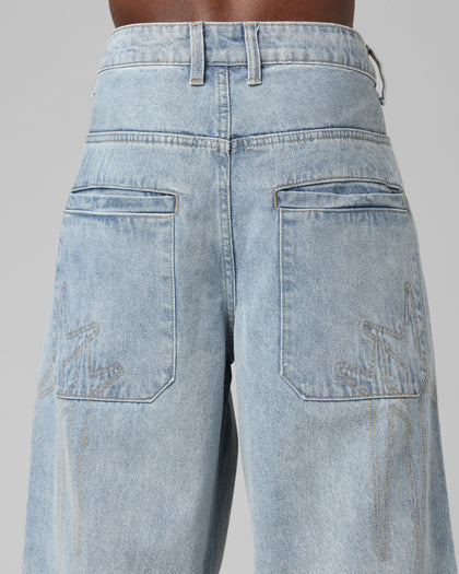 Loiter Star Born Jeans Washed Blue