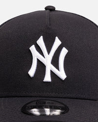 New Era New York Yankees 9FORTY A-Frame Trucker Snapback Navy