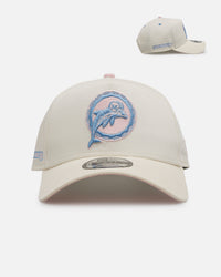 New Era Miami Dolphins 'Pastel' 9FORTY A-Frame Snapback Chrome White