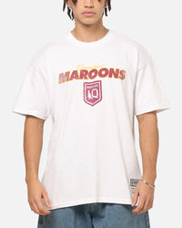 Mitchell & Ness Queensland Maroons 27 X Series Vintage T-Shirt White