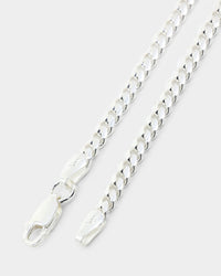 House Of Auric 3mm Cuban Link Bracelet Sterling Silver