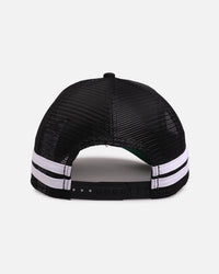 New Era Los Angeles Dodgers 'Stripe' 9FORTY A-Frame Trucker Snapback Black/White