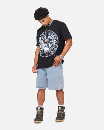73Studio X Yu-Gi-Oh! Dark Magician Card Heavyweight T-Shirt Black