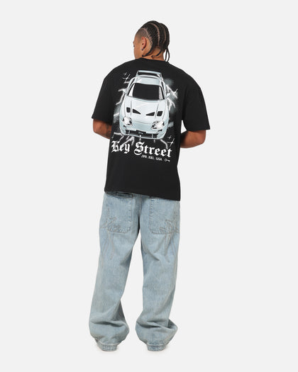 Key Street Lightning T-Shirt Black