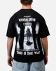 73Studio Star Wars Stand Off Glitter T-Shirt Black Acidwash