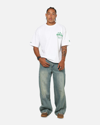 Mitchell & Ness Philadelphia Eagles Stars & Text Boxy T-Shirt White