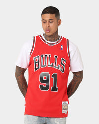 Mitchell & Ness Chicago Bulls Dennis Rodman '97-'98 #91 Swingman Jersey Red
