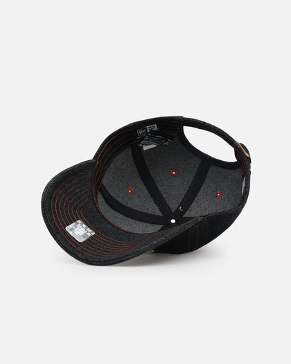 New Era San Francisco 49ers "Black Denim" Classic Casual Strapback Black Denim/Rust Contrast