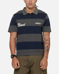 Carre Common Striped Polo Forest/Navy