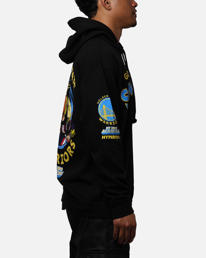 Hyperfly X My Hero Academia X NBA Golden State Warriors Hoodie Black