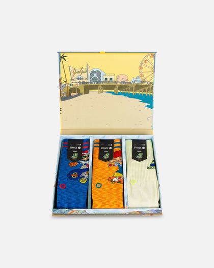 Stance X Rocket Power Crew Socks Box Set Indigo