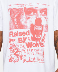 Raised By Wolves Show Flyer T-Shirt White