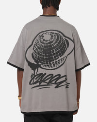 Carre Worldwide Layered T-Shirt Grey/Black