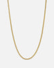 Saint Morta 3mm Smooth Cut Cuban Chain Gold