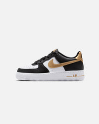 Nike Kids' Air Force 1 (GS) Black/Metallic Gold