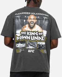 UFC By Culture Kings Alexander Volkanovski Sydney King Down Under Heavy T-Shirt Black Wash