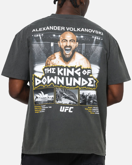 UFC By Culture Kings Alexander Volkanovski Sydney King Down Under Heavy T-Shirt Black Wash