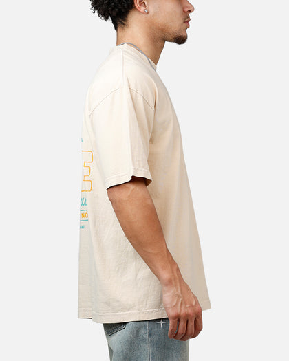 Hypland X One Piece Neon Flame T-Shirt Tan