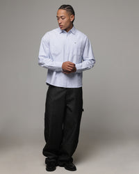 American Thrift Oxford Long Sleeve Shirt Blue Stripe