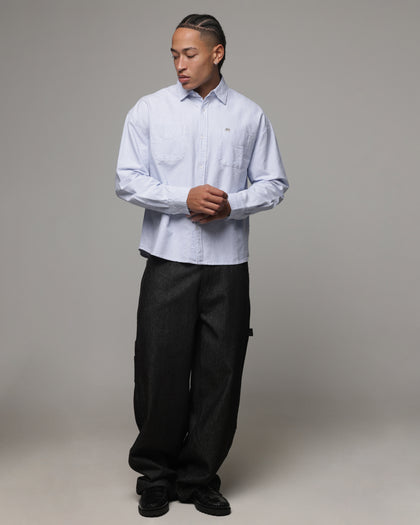 American Thrift Oxford Long Sleeve Shirt Blue Stripe