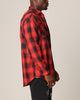 Saint Morta Icon Flannel Shirt Red/Black