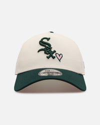 New Era Chicago White Sox 'Pink Satin Hearts Green' 9FORTY A-Frame Snapback Chrome/Dark Green