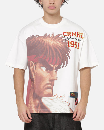 Criminal Damage x Street Fighter II Ryu T-Shirt White