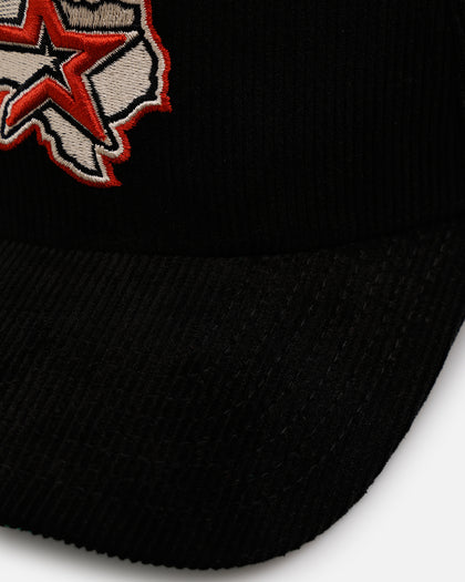 New Era Houston Astros 'Black Cord' 9FORTY A-Frame Corduroy Snapback Black