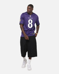 Nike Baltimore Ravens Lamar Jackson #8 Home Game NFL Jersey New Orchid