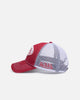 Von Dutch Destroyed Twill Trucker Snapback Washed Red