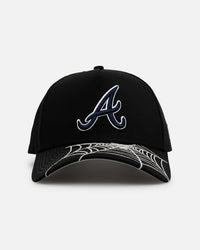 New Era Atlanta Braves 'Spider Web Visor' 9FORTY A-Frame Snapback Black