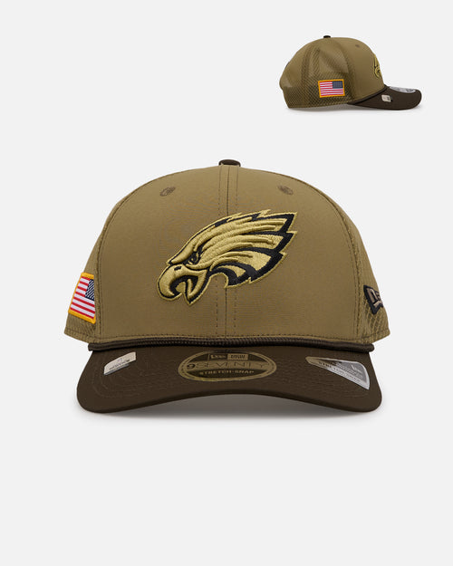 New Era Philadelphia Eagles 'Salute' 9SEVENTY Snapback Olive