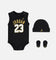 Jordan Infant Basketball 23 Jersey 3 Piece Set Black/Gold