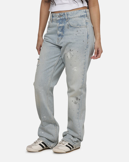 Represent Painted Denim Jeans Coastal Blue
