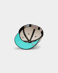 Mitchell & Ness Charlotte Hornets 'Diamond' Fitted Bone/Black