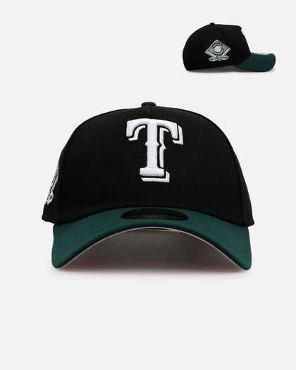 New Era Texas Rangers 'Black Dark Green' 9FORTY A-Frame Snapback Black/Dark Green