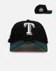 New Era Texas Rangers 'Black Dark Green' 9FORTY A-Frame Snapback Black/Dark Green