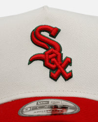 New Era Chicago White Sox 'Strawberry' 9FORTY A-Frame Snapback Chrome/Red