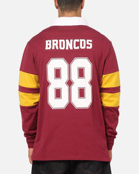 Bleacher Athletic Brisbane Broncos NRL Legacy Rugby Polo Shirt Maroon